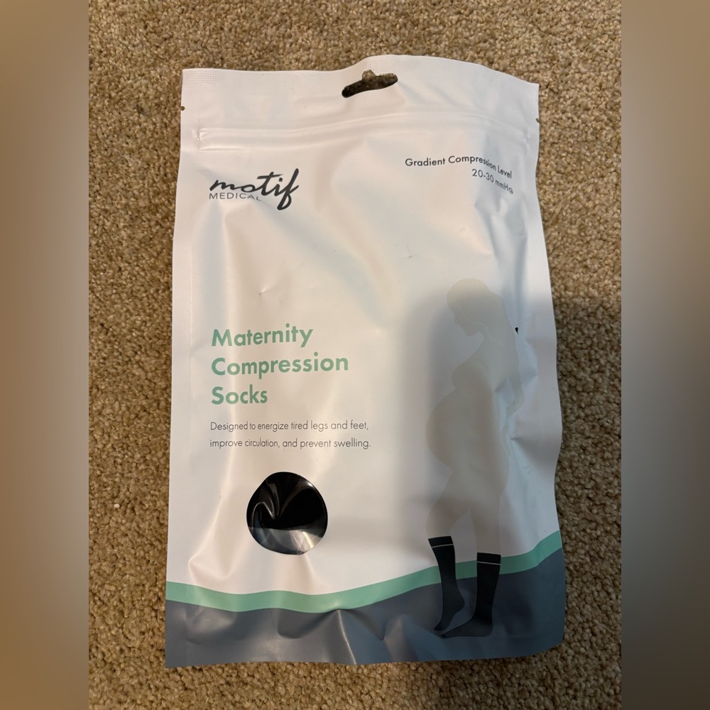 Black Maternity Compression Socks